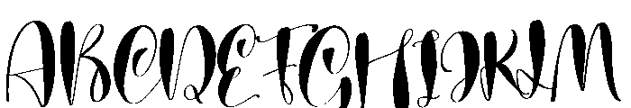Santa Signature Font UPPERCASE