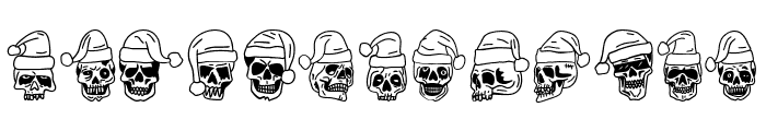Santa Skull Font UPPERCASE