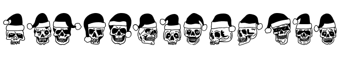 Santa Skull Font LOWERCASE