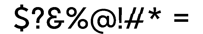 Santello Regular Font OTHER CHARS