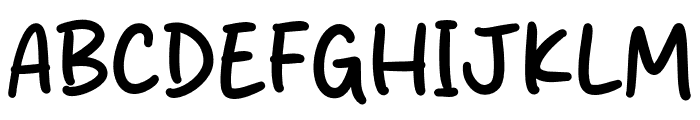 Santol Orange Font UPPERCASE