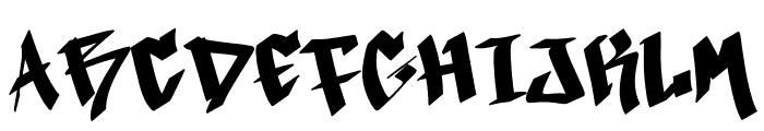 Santoria Graffiti Demo Font UPPERCASE