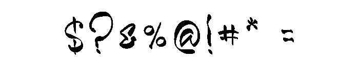 Santuy Bro Font OTHER CHARS