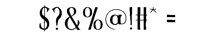 Sarasech Font OTHER CHARS