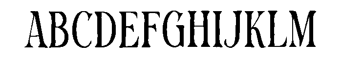 Sarasech Font UPPERCASE