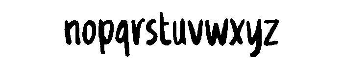 Sardinz Font LOWERCASE