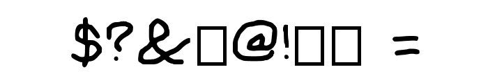 Sassy snowflake Medium Font OTHER CHARS