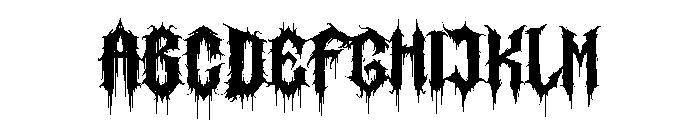 Satan Hunter in Halloween FONT