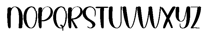 Saturday Holiday Font UPPERCASE