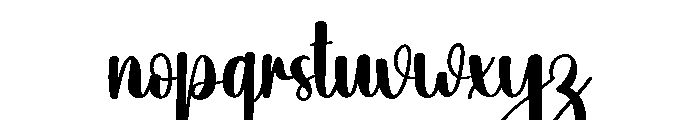 Saturday1 Font LOWERCASE