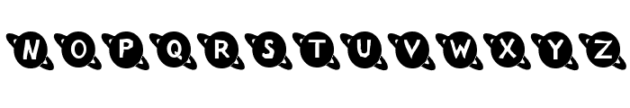 Saturn Font UPPERCASE