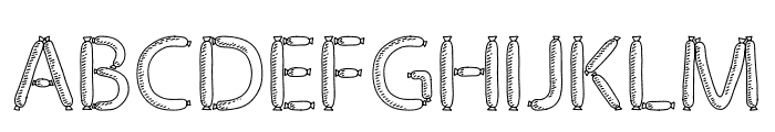 SausageType Display Font LOWERCASE