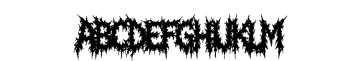 Savage Carnage Regular Font UPPERCASE