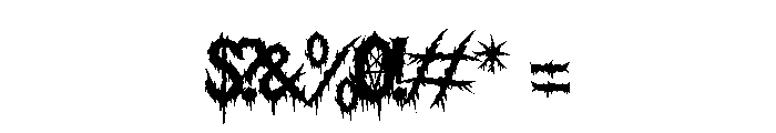 Savage Regular Font OTHER CHARS