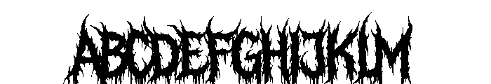 Savage Regular Font UPPERCASE