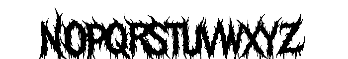Savage Regular Font UPPERCASE