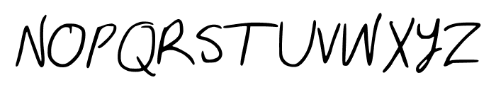 SawasHand Font UPPERCASE