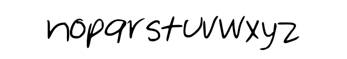 SawasHand Font LOWERCASE