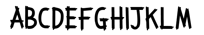 Sawyer's Whitewash Font UPPERCASE