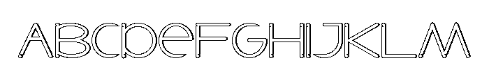 Say Next Demo Outline Font UPPERCASE