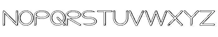 Say Next Demo Outline Font LOWERCASE
