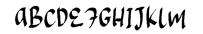 Sayanag Font UPPERCASE