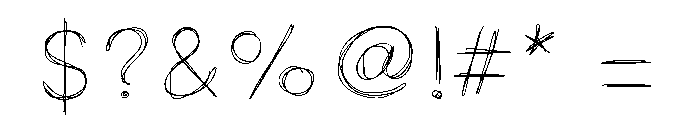 Saylor Font OTHER CHARS