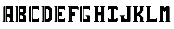sai19 serif Regular Font UPPERCASE