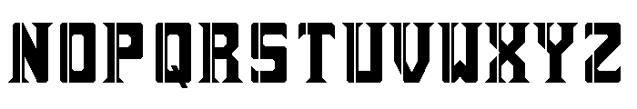 sai19 serif Regular Font UPPERCASE