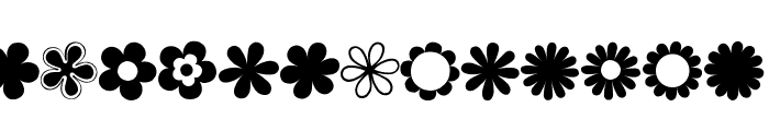 saru's Flower Ding [sRB] Font UPPERCASE