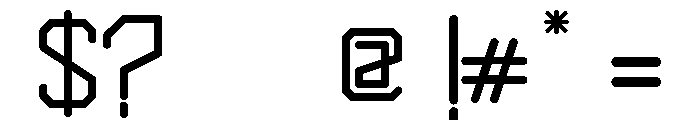 saturn 5 Bold Font OTHER CHARS