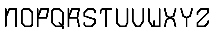 saturn 5 Bold Font UPPERCASE