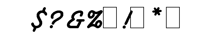 Santa Fe LET Plain Font OTHER CHARS