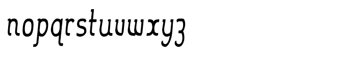 Sabio Alternate Condensed Regular Font LOWERCASE
