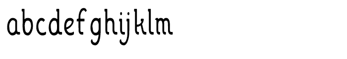 Sabio Perpendicular Condensed Regular Font LOWERCASE