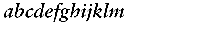 Sabon Greek Bold Italic Font LOWERCASE