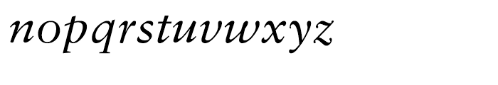 Sabon Greek Italic Font LOWERCASE