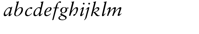 Sabon Italic Font LOWERCASE