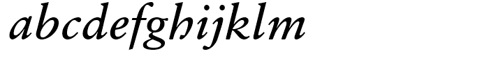 Sabon eText Italic Font LOWERCASE