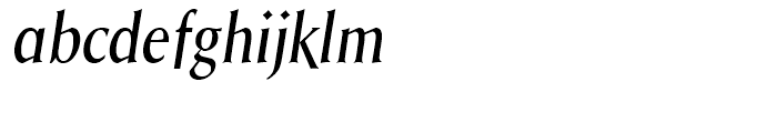 Saga Italic Font LOWERCASE