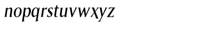 Saga Italic Font LOWERCASE