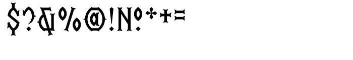 Saintbride Regular Font OTHER CHARS