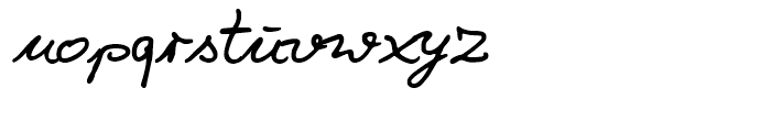 Salew Handwriting Regular Font LOWERCASE