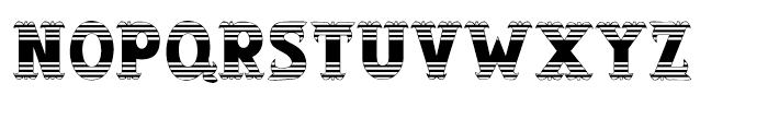 Salloon Stripe Ends Font LOWERCASE