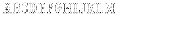 Saloon Girl Fill Lines Font UPPERCASE