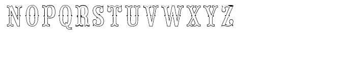 Saloon Girl Fill Lines Font UPPERCASE