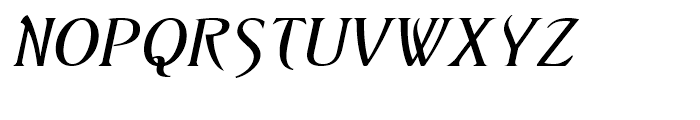 Saltzburg Bold Italic Font UPPERCASE