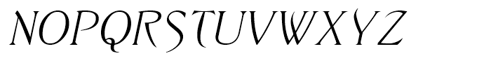 Saltzburg Italic Font UPPERCASE