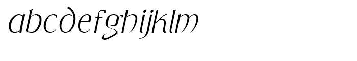 Saltzburg Italic Font LOWERCASE