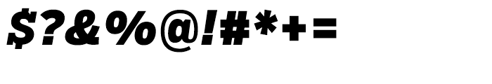 Salvo Serif Condensed Black Italic Font OTHER CHARS